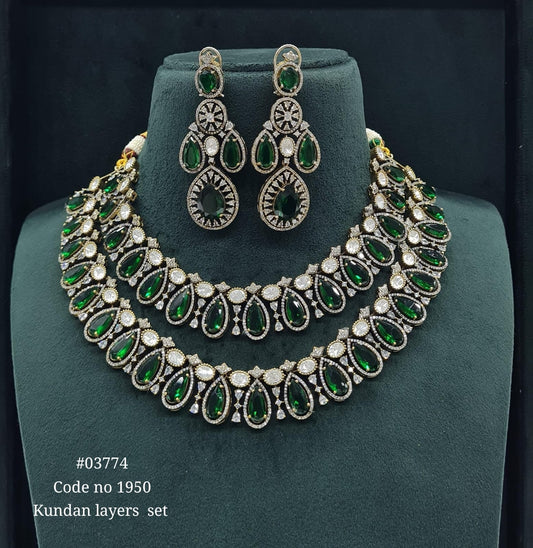Victorian Necklace 03774 - KRISHNA'S SWETA JEWELLERY