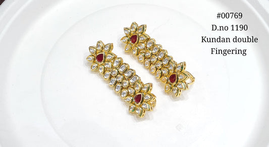 Double finger ring 00769