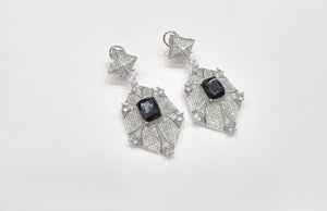 Cz Enamel Earrings 08544