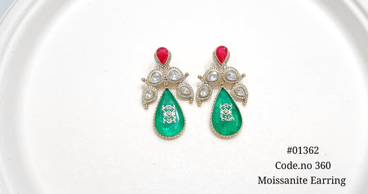 Kundan earrings 01362