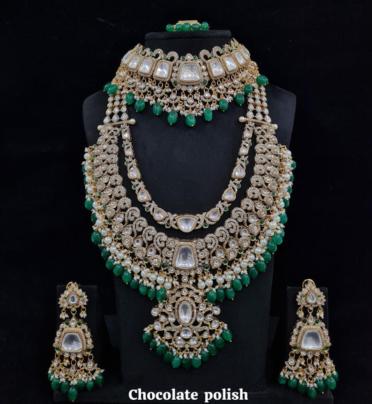 Kundan bride set 02476