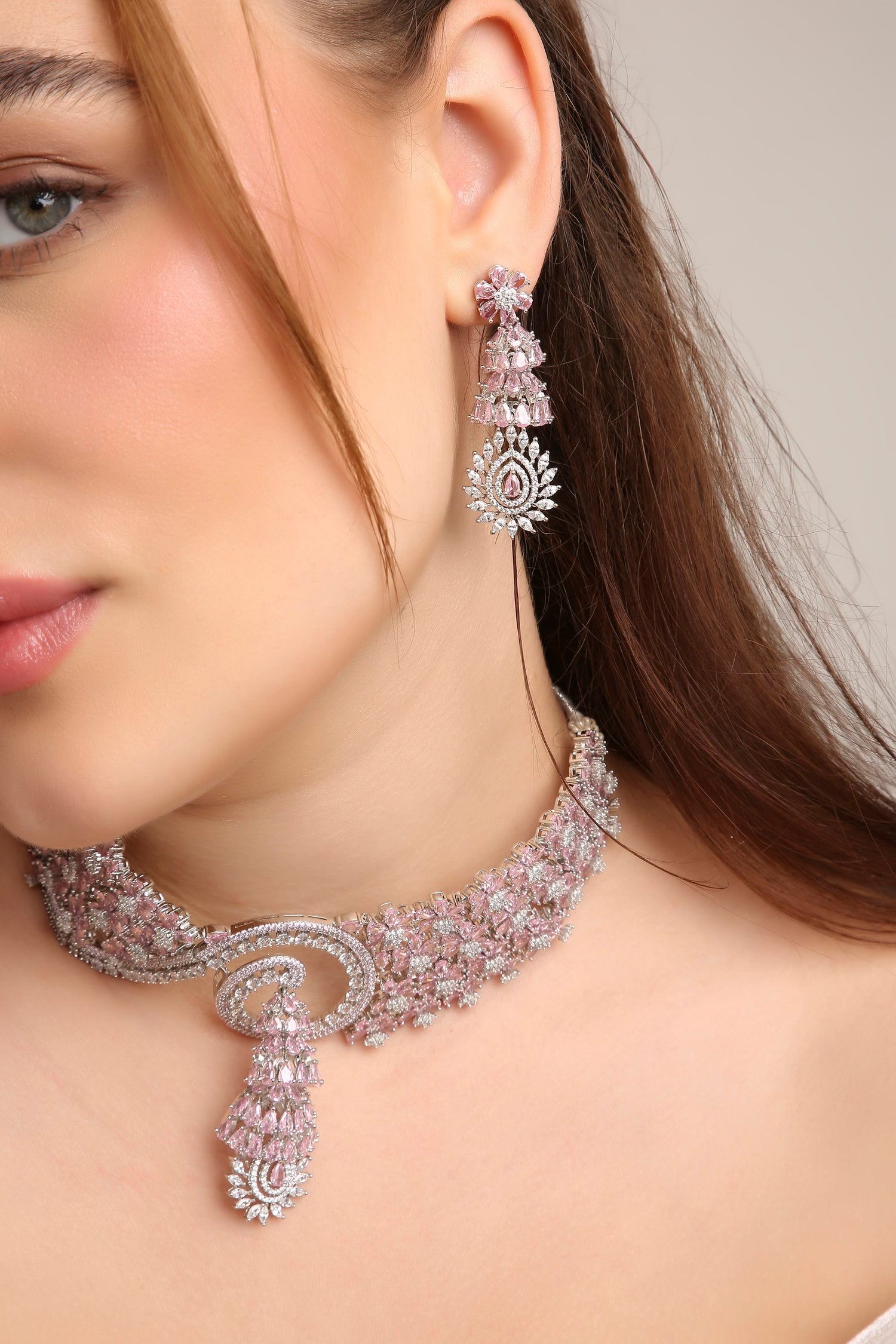 Cz Necklace 07074