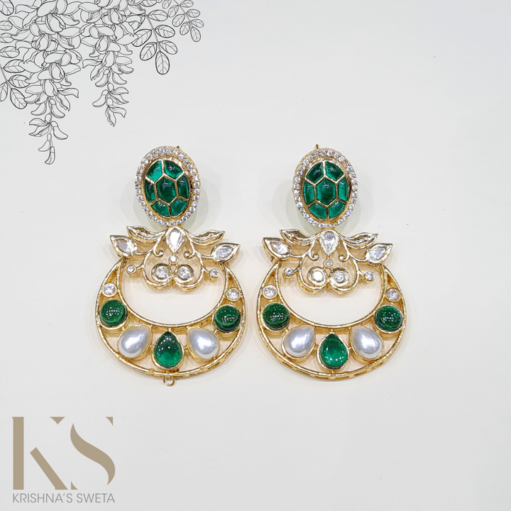 Kundan Epoxy Resin Earrings