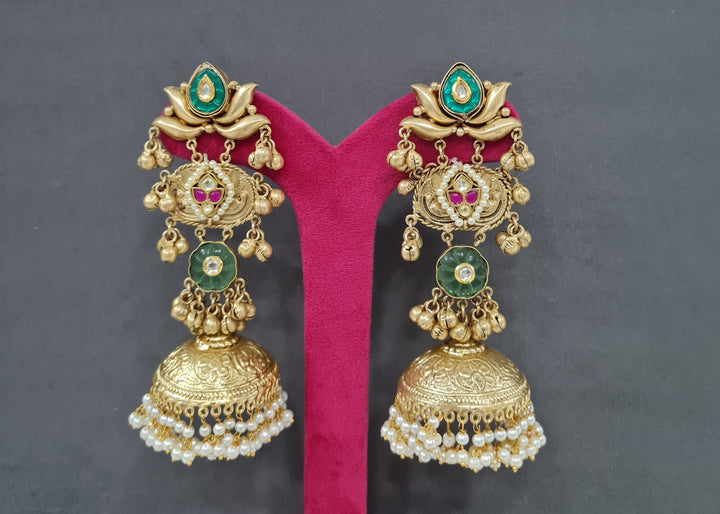 Kundan Jhumka earring (3)