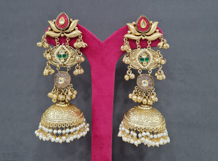 Kundan Jhumka earring (3)