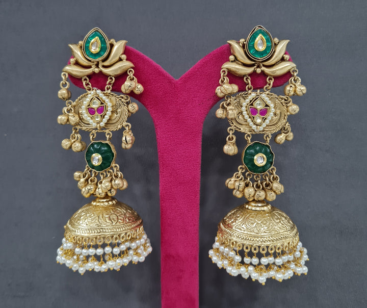 Kundan Jhumka earring (3)