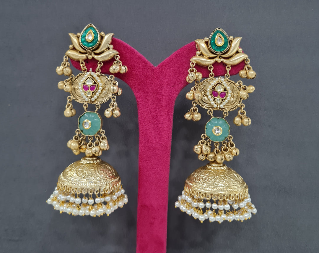 Kundan Jhumka earring (3)