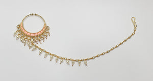 Designer Kundan Nath with white pearl (6)