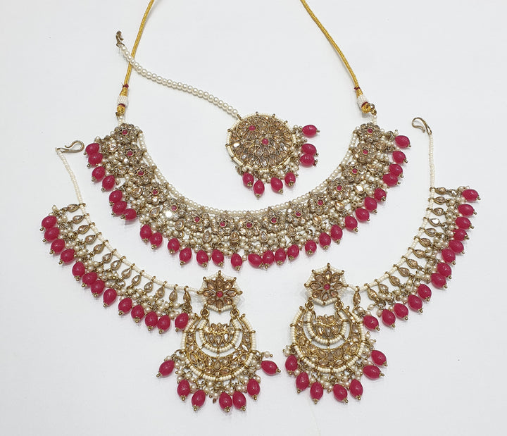 Mehendi Reverse AD Necklace set (1)