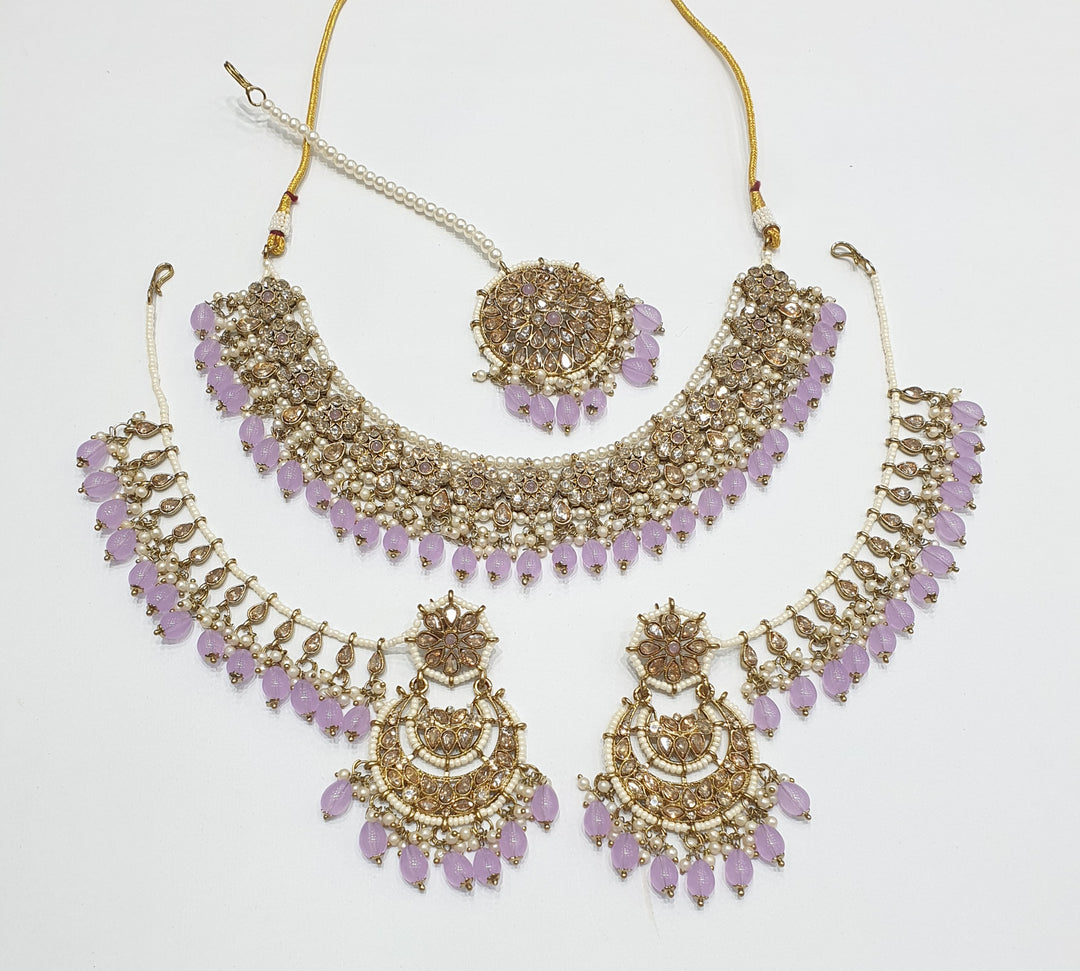 Mehendi Reverse AD Necklace set (1)