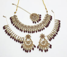 Load image into Gallery viewer, Mehendi Reverse AD Necklace set (1)