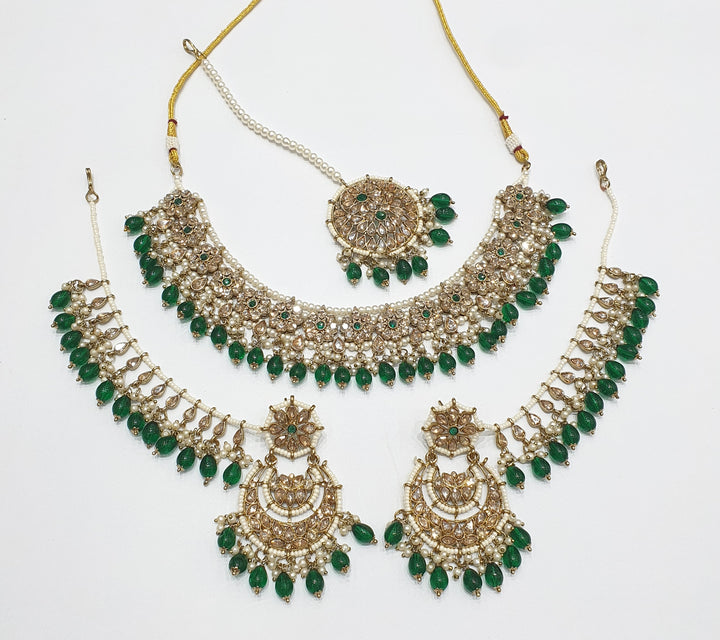 Mehendi Reverse AD Necklace set (1)