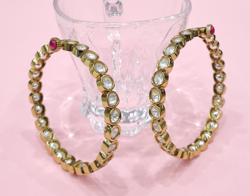 Moissanite Kundan Bangle (6)