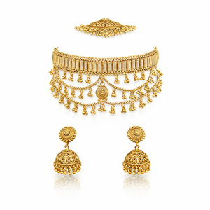Premium Traditional Gold-Plated Choker Set 09619