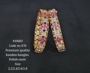 Kundan Bangles 10603