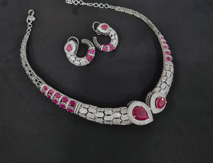 Cz Collar Necklace 09483