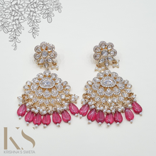 Load image into Gallery viewer, Uncut Kundan Earrings