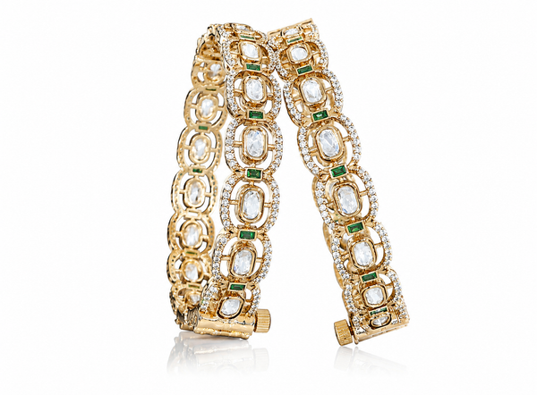 Kundan Bangles 11324