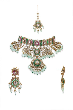 Polki Kundan Necklace 09601