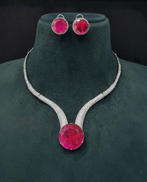 Cz Necklace 10137