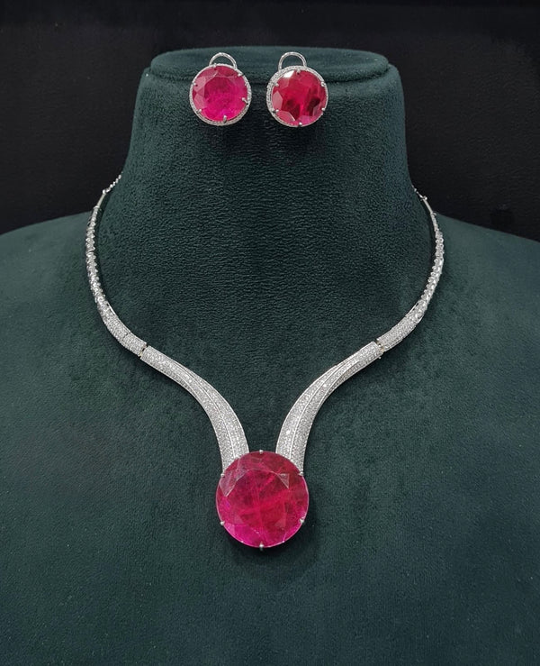 Cz Necklace 10137