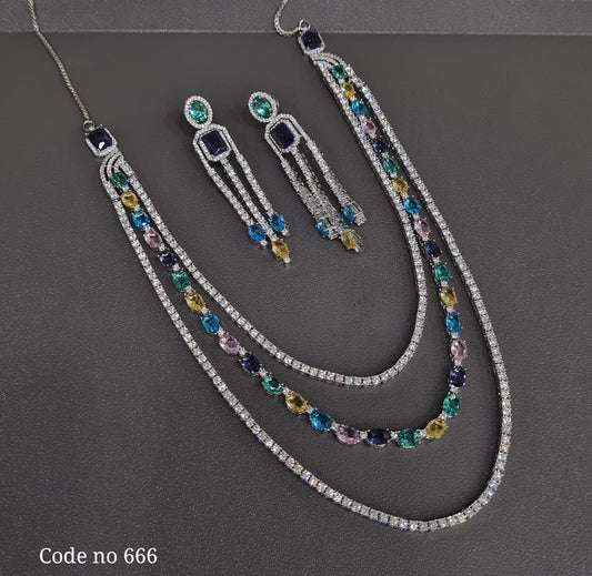 Cz Necklace 03839