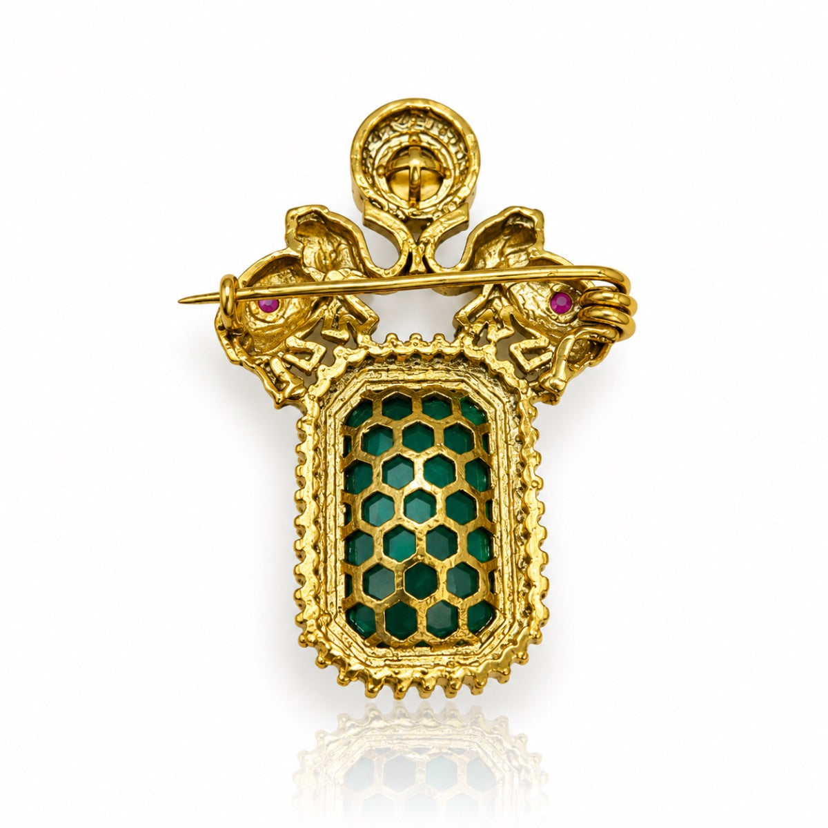 Kundan brooch 02477