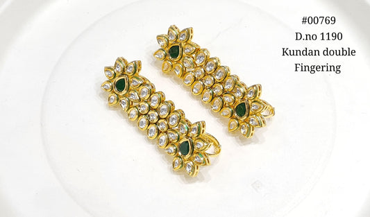 Double finger ring 00769
