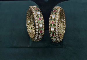 Kundan Bangles 07374