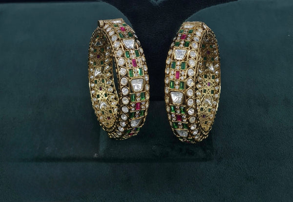Kundan Bangles 07374