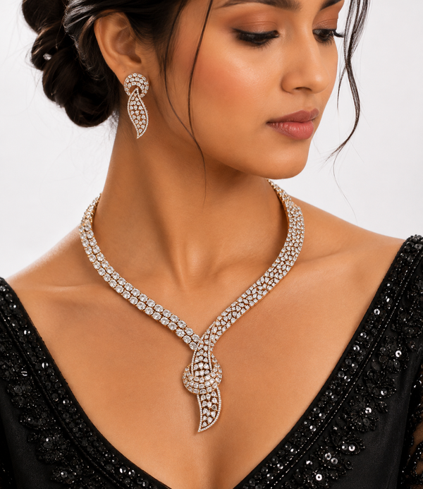 Cz Necklace 10338