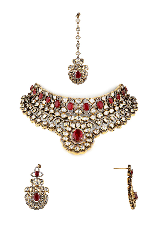 Victorian Kundan Necklace 08413