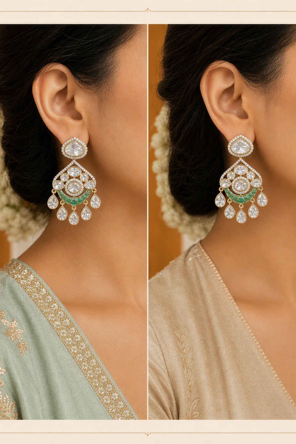 Kundan Earrings 12381