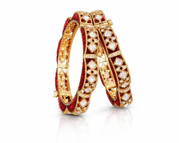 Kundan Bangles 11476