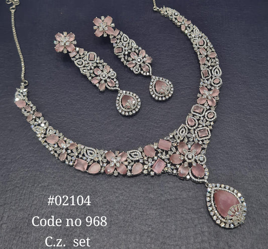Cz Necklace set 02104