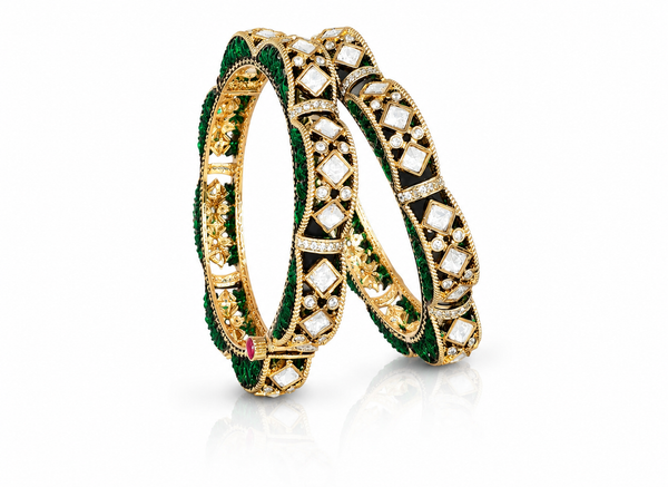 Kundan Bangles 11476