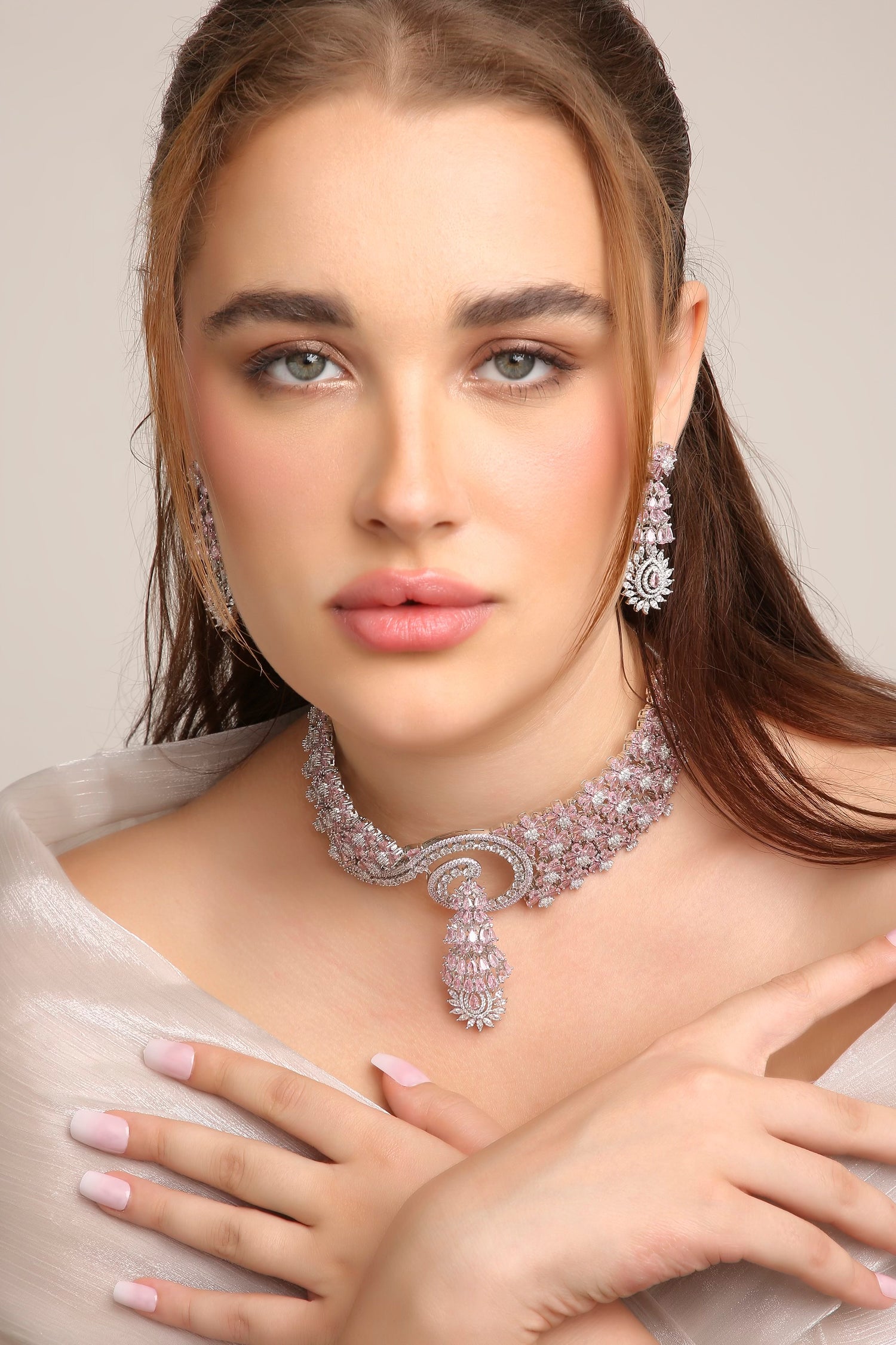 Cz Necklace 07074