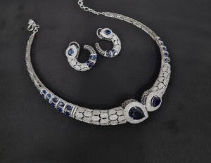 Cz Collar Necklace 09483