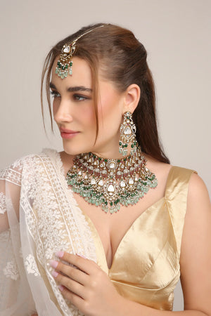 Polki Kundan Bride Set 09600