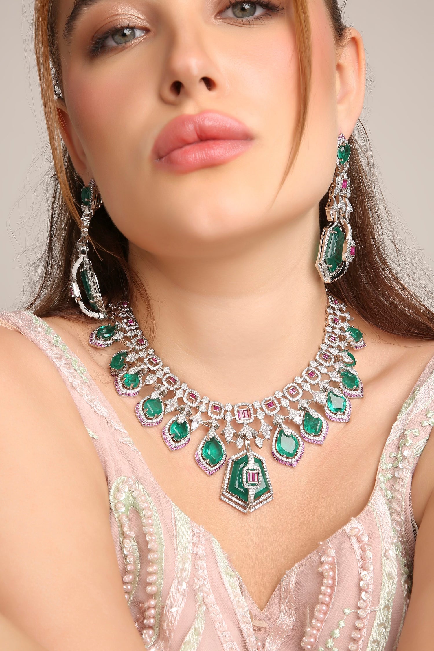 Cz Necklace 10585