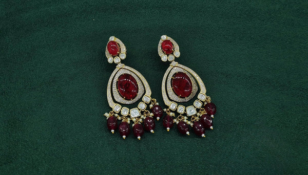 Kundan Earrings 09283