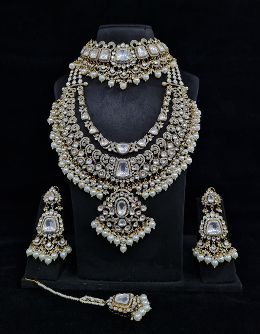 Kundan bride set 02476