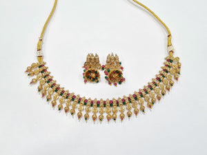 Antique Gold Plated Piroi Patwa Necklace Sets