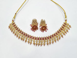 Antique Gold Plated Piroi Patwa Necklace Sets