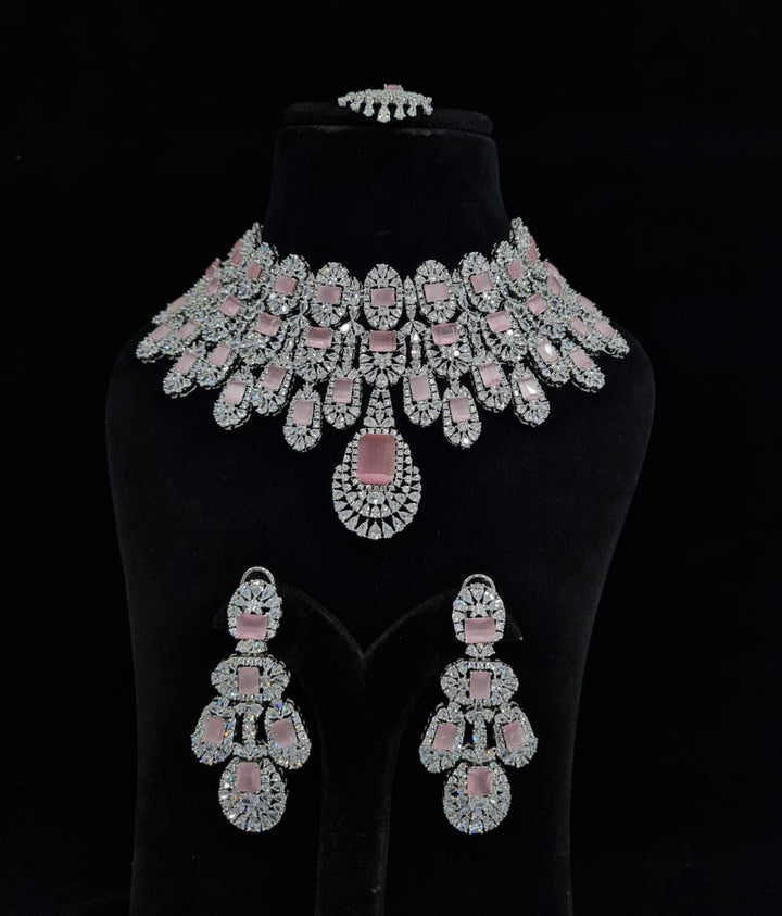 Exclusive Kiara Advani American Diamond Necklace Set