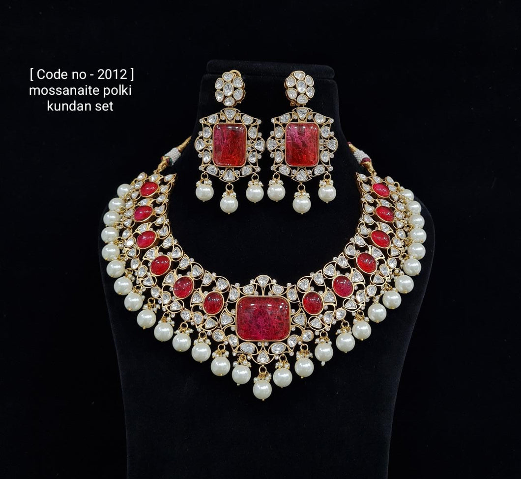 Moissanite Polki Bridal Necklace Set