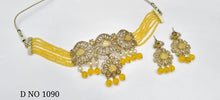 Load image into Gallery viewer, Exquisite Traditional Mehendi Colour Stone Bandhai Chik Necklace Set