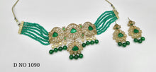 Load image into Gallery viewer, Exquisite Traditional Mehendi Colour Stone Bandhai Chik Necklace Set