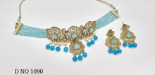 Load image into Gallery viewer, Exquisite Traditional Mehendi Colour Stone Bandhai Chik Necklace Set