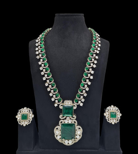 Kundan Long necklace Set